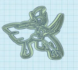 Pokemon: Mega Gallade Cookie Cutter