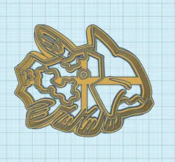 Pokemon: Relicanth Cookie Cutter