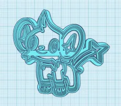 Pokemon: Shinx Cookie Cutter