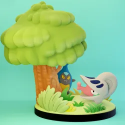 Pokémon Shelmet and Karrablast 3D print
