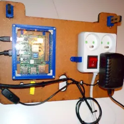 Raspberry case plus screen support