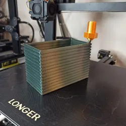 Rectangular pencil pot