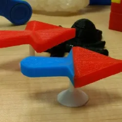 Right Facing Arrow Illusion Stand