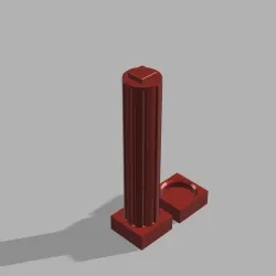 Roman column with candle holder