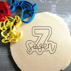Seven Cookie Cutter + outline