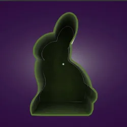 Shape for a candle. Bunny