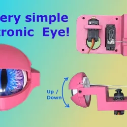 Simple animatronic eye