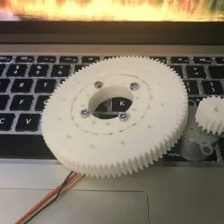 Slew bearing with gear set