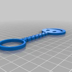Smiley Face Keyring Chain