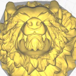 Snarl Wolf Head