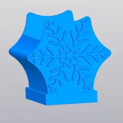 Snowflake patterned planter
