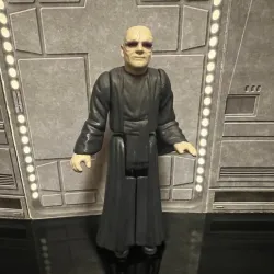 STAR WARS VINTAGE EMPEROR PALPATINE NO HOOD ACTION FIGURE, CUSTOM KENNER, HASBRO, 3.75", 1/18