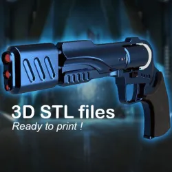 Stargate Atlantis Ronon Dex's Particle Pistol - 3D STL