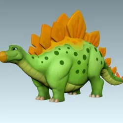 Stegosaurus 3d  toy model