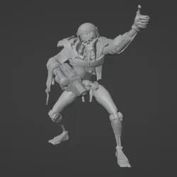 Steve the human guard soldier