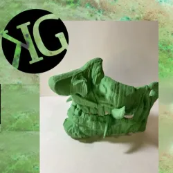 STL/ KG Customs & Creations Long Nose Wood oni mask STL / oni mask/ 3D printed /