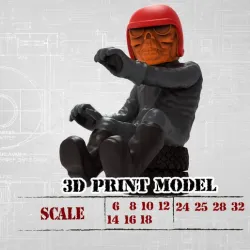 STL printable Skull and D Vader head for Wild Willie Driver