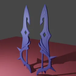 Tartaglia Childe water swords