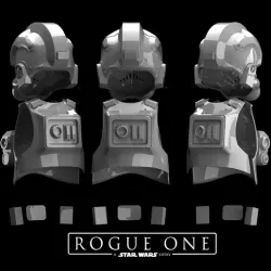 TIE FIGHTER PILOT HELMET ARMOR  | ROGUE ONE | ANDOR | STAR WARS