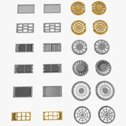 Tiger 2/E-75/Panther/E-100 Cooling elements