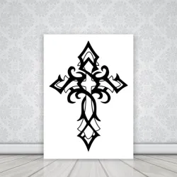 TRIBAL CROSS SVG / STL