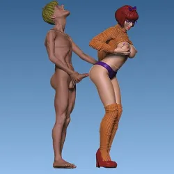 Velma and Shaggy are about to have sex