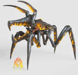 Warrior Bug -Starship Trooper 1997 -Color VRML color print file- MONSTER FIGURINE -MONSTER series