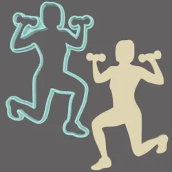Work Out Lady Cookie Cutter