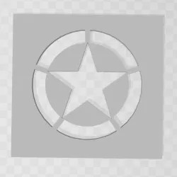 WW2 US army star stencils
