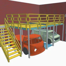 1/10 Scale Modular Mezzanine For your Scale RC Garage or Diorama