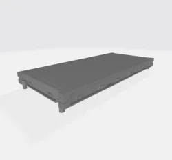 1:148 N SCALE 20 FOOT FLAT-RACK CONTAINER