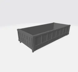 1:148 N SCALE 20 FOOT HALF-HEIGHT OPEN CONTAINER - DROP DOOR