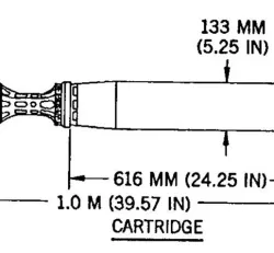 105mm APFSDS-T M833 1:1