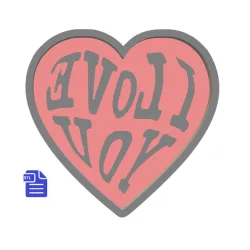1pc I Love You Bath Bomb Mold