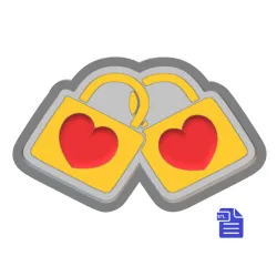 1pc Valentine Padlocks Bath Bomb Mold