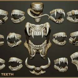 21 Creature + Monster Teeth