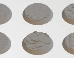 25mm Round Base Set 6 Pack