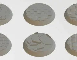 32mm Round Base Set 6 Pack