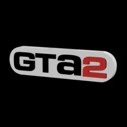 3D MULTICOLOR LOGO/SIGN - GTA 2