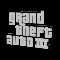 3D MULTICOLOR LOGO/SIGN - GTA III