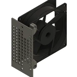 80mm Fan Rack Mount on a modular system 19" 2U