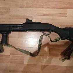 Airsoft shotgun (CM350) flashlight mount