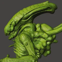 Alien Boiler Xenomorph Aliens Colonial Marines ULTRA DETAILED MESH hi-Poly STL for 3D printing