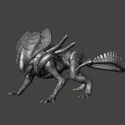 Alien Xenomorph Crusher - Aliens Colonial Marines AVP 3D print model - High Poly STL mesh for 3D printing