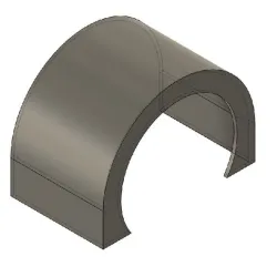 AMT WHITE FREIGHTLINER 1/25 rear single fender