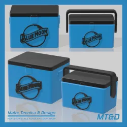 Another 2 models Blue Moon Ice Box Vintage Cooler for Scale Autos and Dioramas