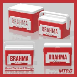 Another 2 models Brahma Ice Box Vintage Cooler for Scale Autos and Dioramas