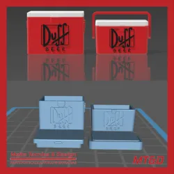 Another 2 models Duff Beer Ice Box Vintage Cooler for Scale Autos and Dioramas
