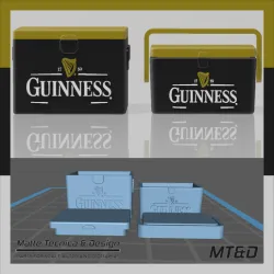 Another 2 models Guiness Ice Box Vintage Cooler for Scale Autos and Dioramas