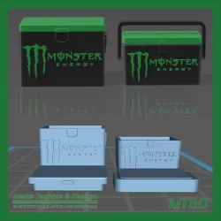 Another 2 models Monster Ice Box Vintage Cooler for Scale Autos and Dioramas